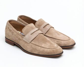 Men’s Classic Suede Formal Loafers Comfortable & Stylish Men’s Moccasins Perfect for Wedding