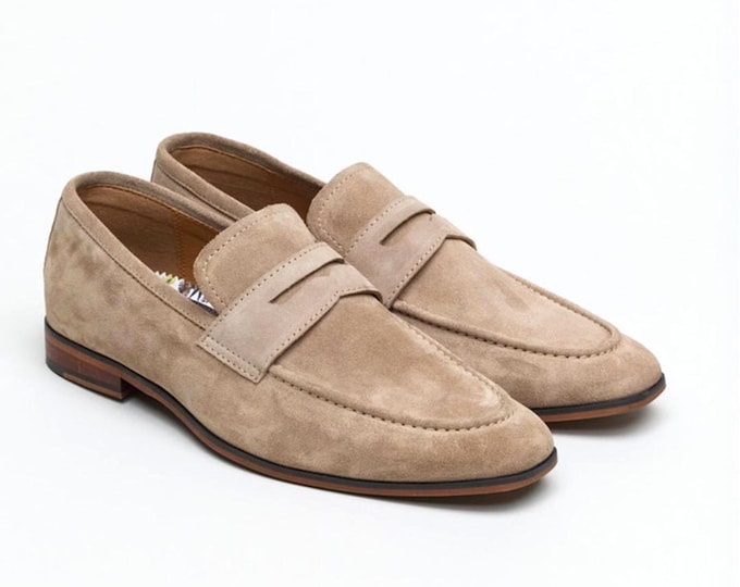 Men's Suede Loafers: Classic Formal Moccasins for Wedding