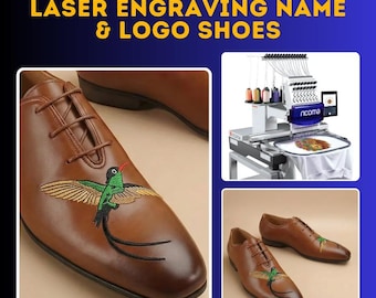 Custom Embroidered Velvet Loafers – Handmade Leather Dress Shoes, Personalized Design