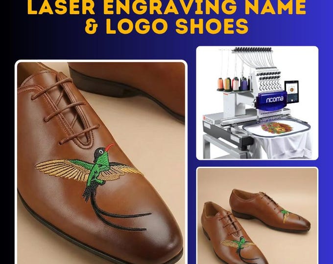 Custom Embroidered Velvet Loafers – Handmade Leather Dress Shoes, Personalized Design