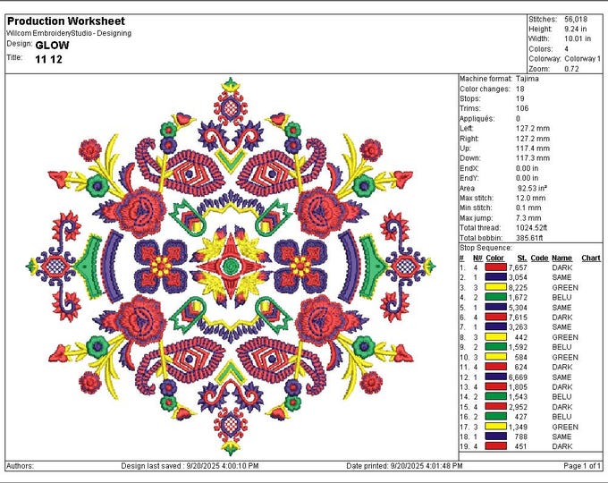Mandala Floral Embroidery Design: Machine Embroidery Pattern (Instant Download)