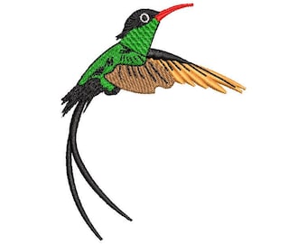 Sparrow Embroidery Design – Detailed Hummingbird Pattern for Embroidery Machines – Instant Download Files DST, EMB, EXP