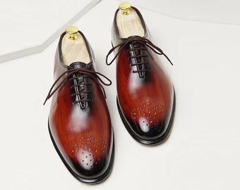 Luxuriöse handgefertigte Brogue-Schuhe für Herren - maßgeschneiderte Lederschuhe von SS Schuhe Maker