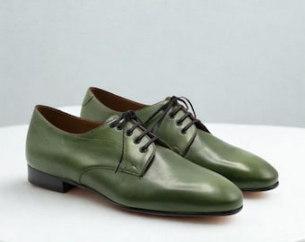 emerald green mens dress shoes Mauri Arsenal 4642/9 Hunter Green Calfskin/Alligator Dress Shoes 8.5 main image 0