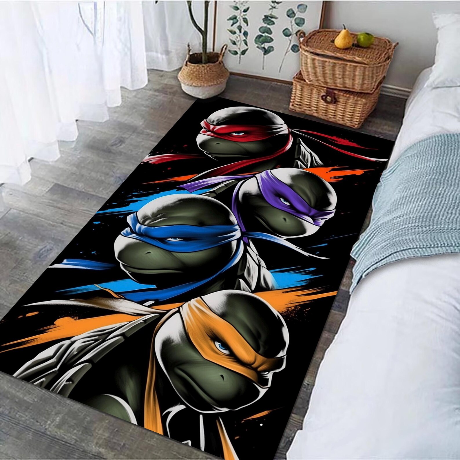 Ninja Turtles Kids Rug: Teenage Mutant Heroes, Cartoon , Comic ...