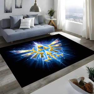 Zelda rug,Triforce rug,Legend of Zelda rug,Zelda gamer rug,Zelda room rug,Zelda fan rug,Zelda fan rug,gaming room rug,geek rug,zelda carpet