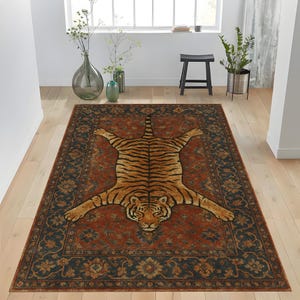 Tiger Skin Rug - Etsy