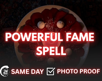 Powerful Fame Spell – Visibility, Influence & Recognition Ritual, Grow Popularity, Confidence, Lasting Influence