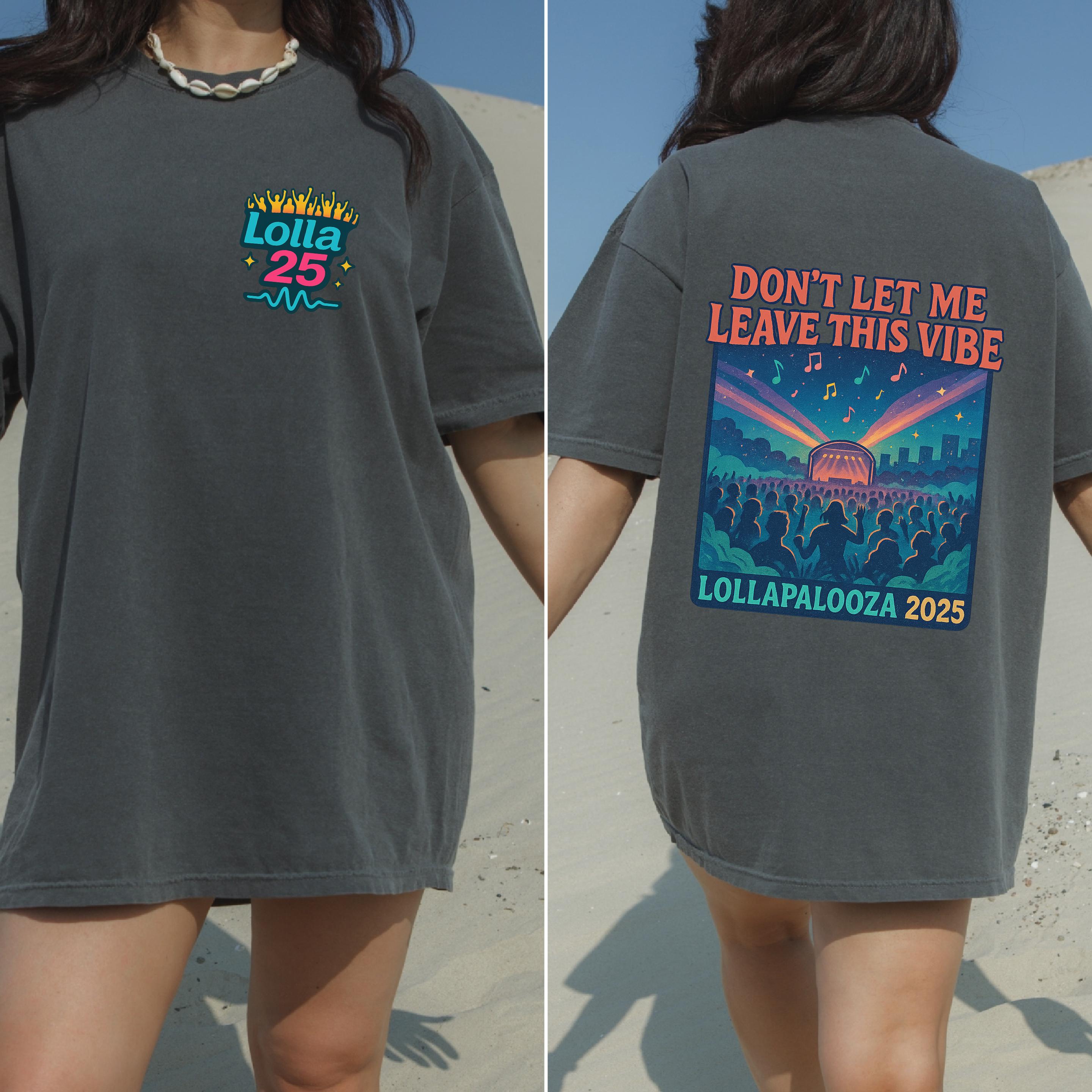 Lollapalooza 2025 ヴィンテージ加工Tシャツ XL 90s Lollapalooza music t-shirt アメリカのロックフェス