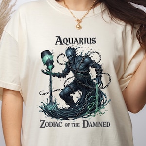 Aquarius Zodiac Shirt: Astrology Birthday Gift, Unisex Cotton Tee