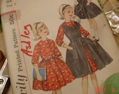 UNCUT Vintage Simplicity Pattern Girl size 7 Dress and Jumper