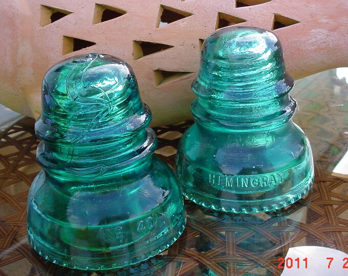 Vintage Glass Telephone/electrical POLE Insulators Etsy