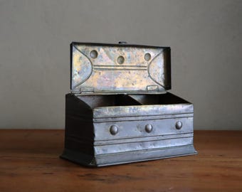 1900s Domestic Coffee & Sugar Brass Box