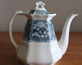 Antique Société Céramique Teapot | Victoria Blue Porcelain
