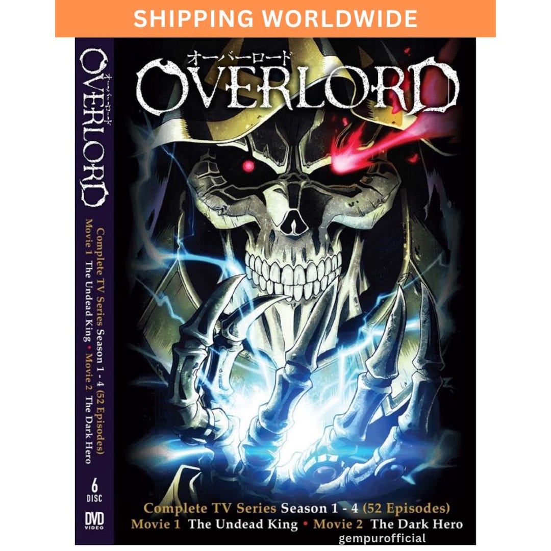 Overlord English Dub Season 1 to 4 Volume 1-52 End & 2 Movies