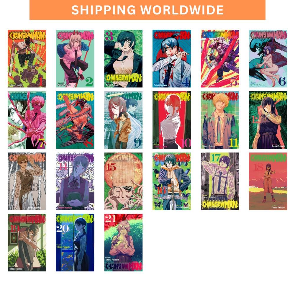 Chainsawman Manga Comic Book Volume 1-21 Full Set English Version
