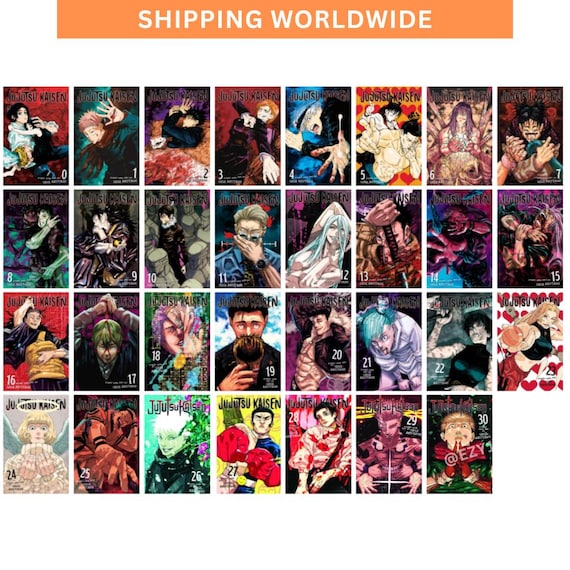 Jujutsu Kaisen Manga Half Set Full Set Vol 1 - 30 Volume Complete