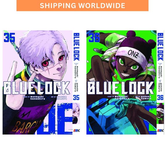 ブルーロック マンガコミックブック 第36巻＆第37巻 バラ売り 英語版