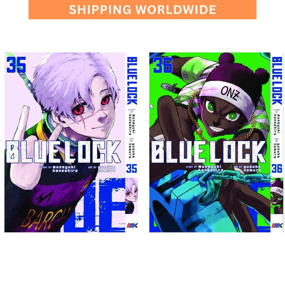 ブルーロック マンガコミックブック 第36巻＆第37巻 バラ売り 英語版