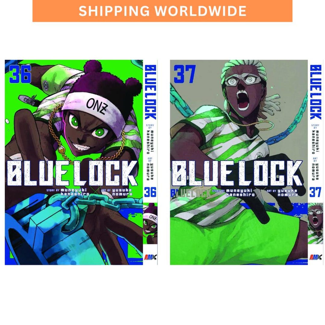 ブルーロック 1〜37巻 （36巻のみなし） ブルーロック マンガコミックブック 第36巻＆第37巻 バラ売り 英語版