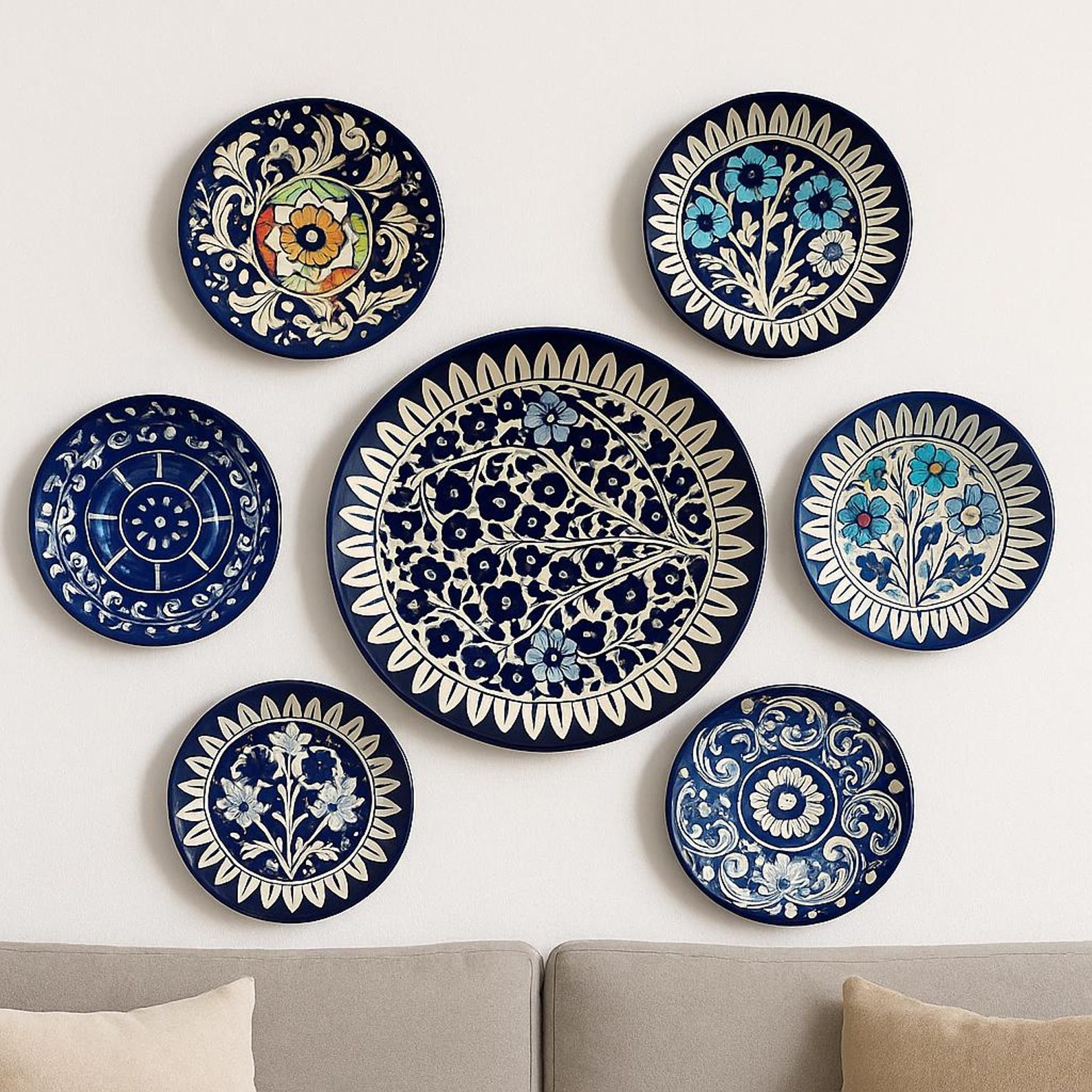 Jaipur Blue Pottery Plate