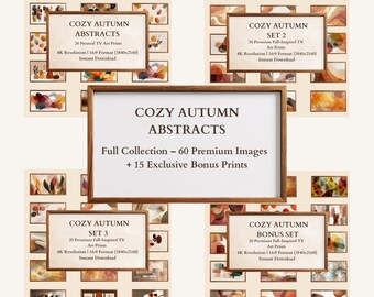 Cozy Autumn Abstracts – 75 Premium 4K TV Art (Digital Download)