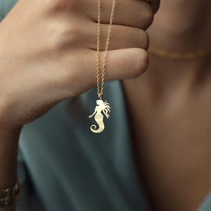 Mermaid Necklace, Gold or Silver Mermaid Charm, Ocean Fantasy Pendant, Sea Lover Gift, Magical Beach Jewelry for Her, Dreamy Sea Charm
