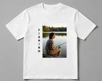 Custom Hobby/Work Photo & Name Women's T-Shirt | Personalized Outdoor Lover Gift Tee, 180g Cotton Crew Neck,