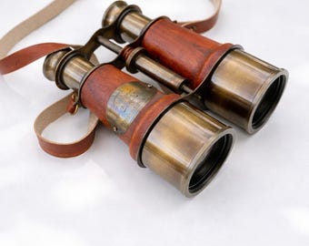 Mid-century Hensoldt Wetzlar 8x24 Binoculars With Original Leather