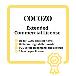 Clipart PNG Bundle Extended Commercial License - Cocozo Art