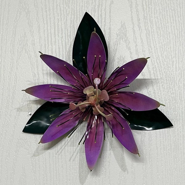 Metal Wall Flowers Etsy