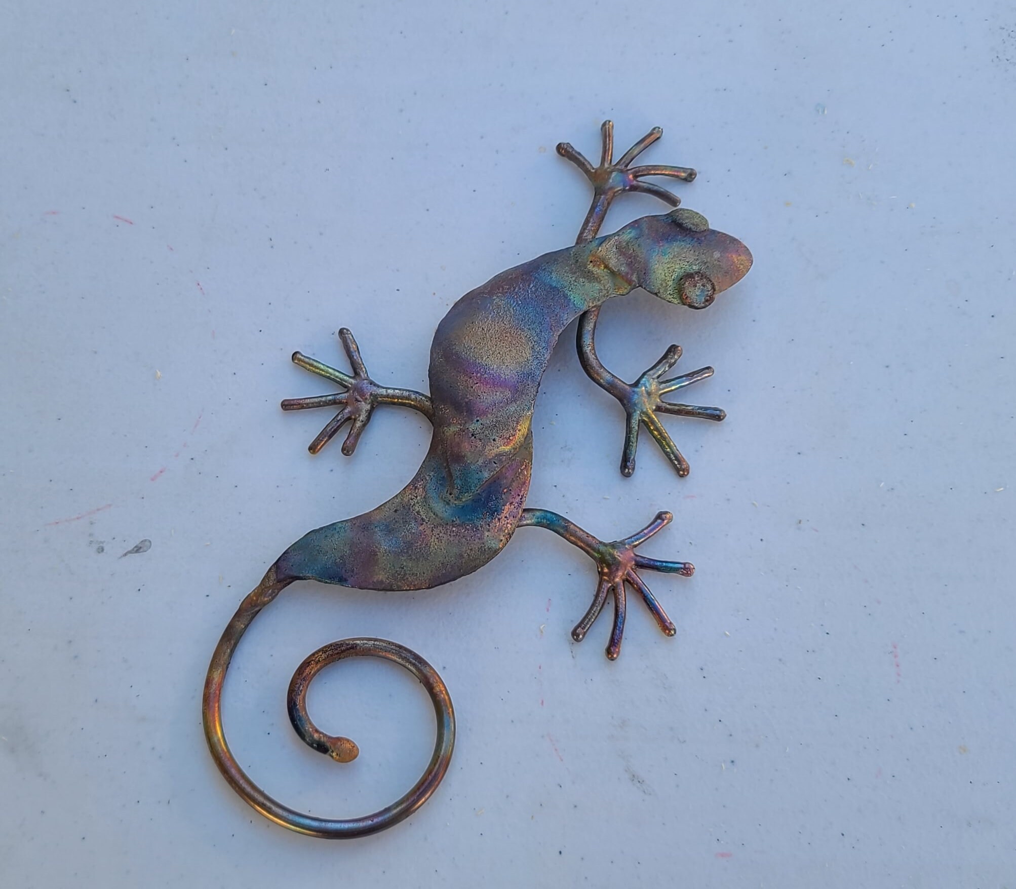 Metal Gecko, Gecko Wall Decor Lizard Home Fence Decoration Artwork Art