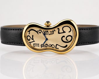 Surrealism Art Watch, Abstract Watch, Salvador Dali Inspired Watch, Handmade Watch, Statement Watch, Gift for Men