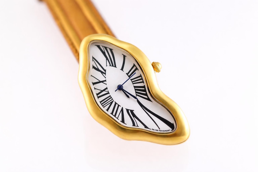 Surreal Watch, Salvador Dali Inspired Watch, Melting Clock Watch