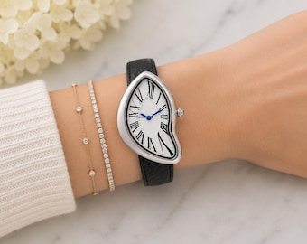 Orologio Surrealist Art Design Surrealism Watch Art Liquid Time Dali Melting Vintage Style French Homage Irregular Soft Melted Watch