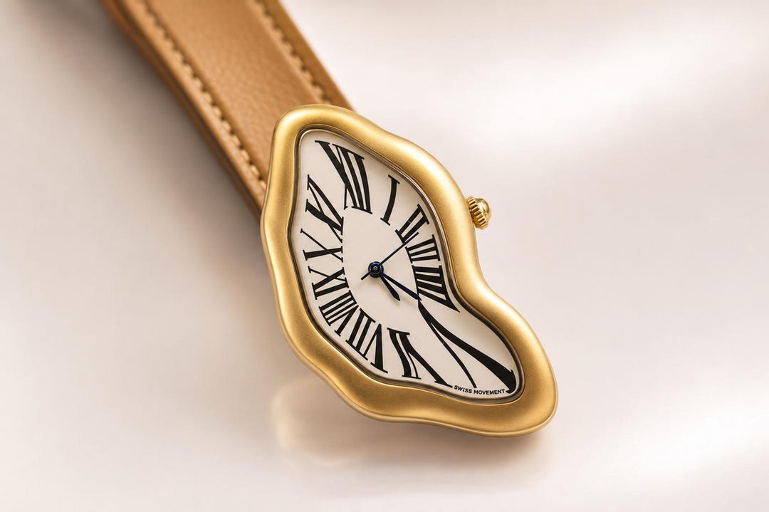 Memory Watch, Salvador Dali Inspired Watch, Melting Clock Watch