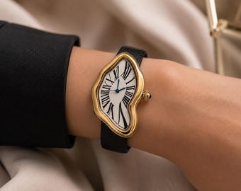 y2k curved and twisted watch unisex for men and women