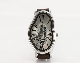 Dali Inspired wristwatch,long band watch,boho wrist watch,valentine's day gift,gift for mom,minimalist watch,tiny women watch,casual watch