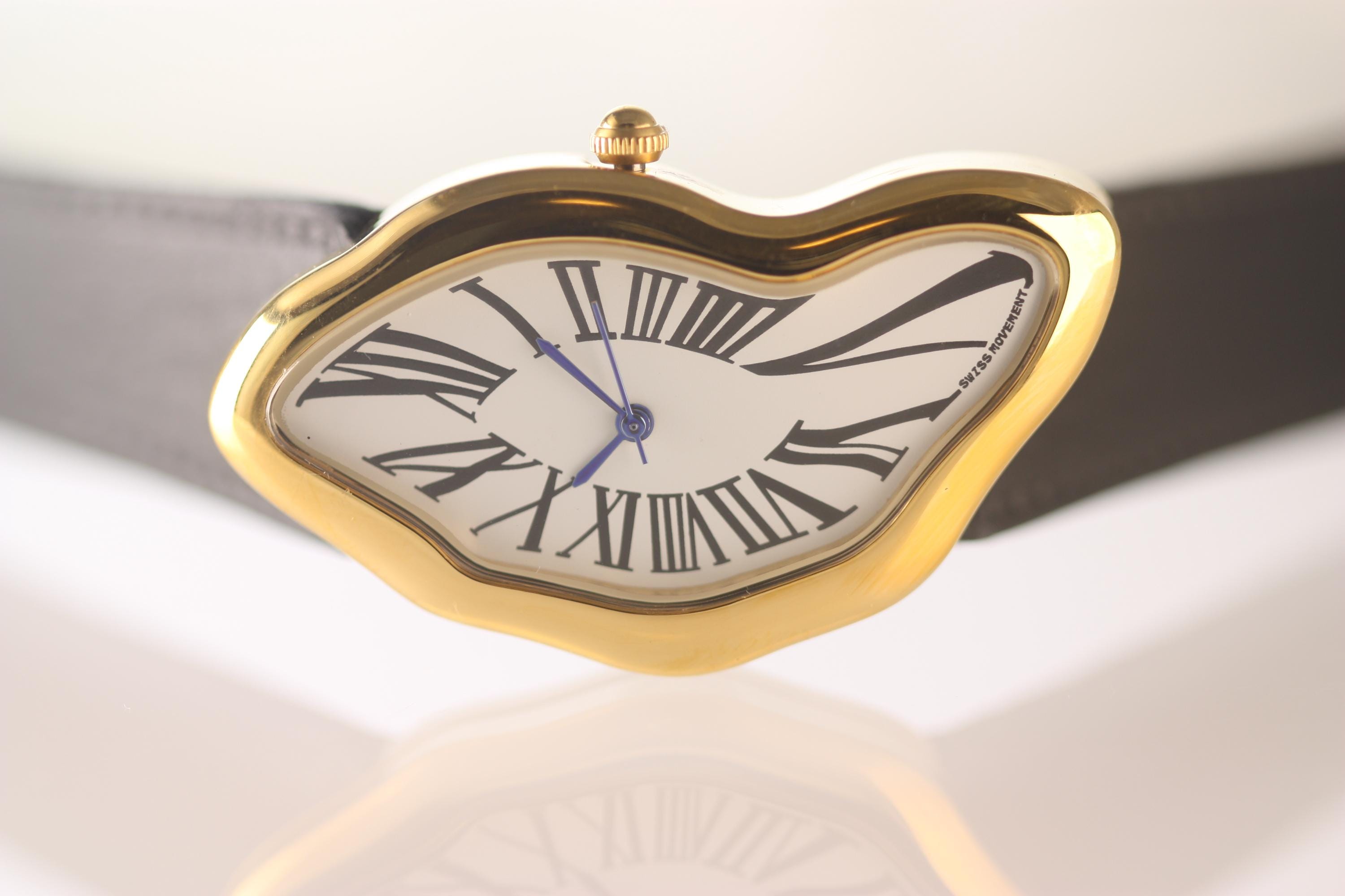 Melting Watch Dali Inspired Vintage Style Rare French Homage