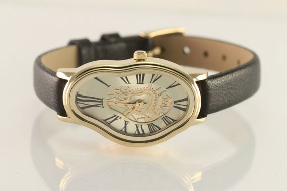 Dali Lady Watch antique Wrist Watch women Watches personalized Watch genuine Leather Italian wave Wavy Watch time Warp first Explosion Watch Etsy Canada