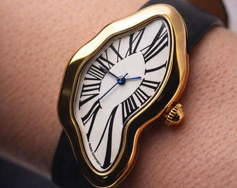 Melting Timepiece Watch – Artistic Dali Inspired wrist watch