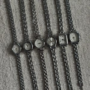 Silver Women’s Watch, Minimalist Dial, Stainless Steel Bracelet, Mother's Day Gift