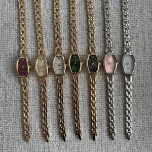 Women’s Bracelet Watch Gold Silver, Minimalist Watch, Gift for Her, Everyday Quartz image 1