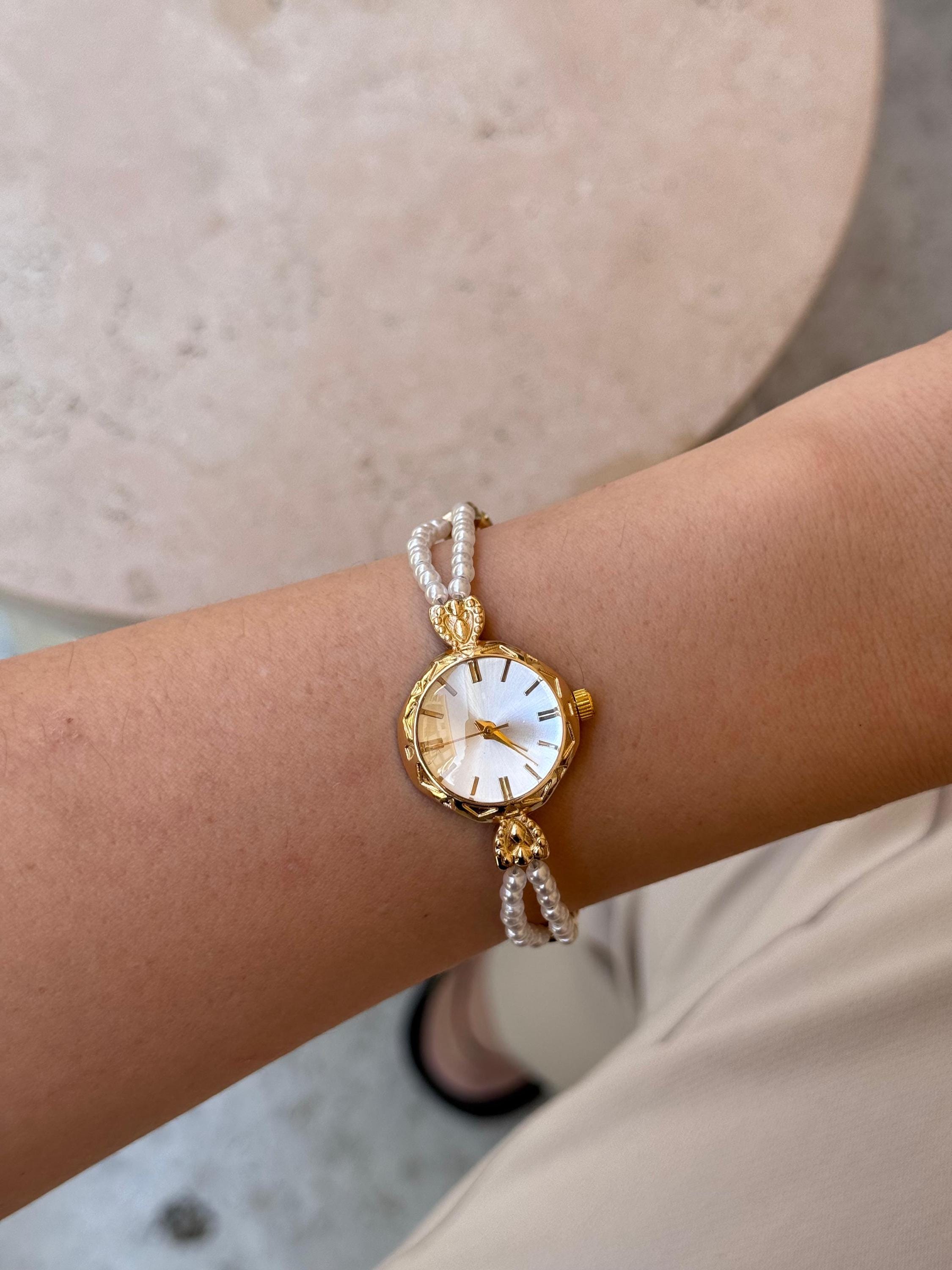 Vintage Womens Watch Pearl - Etsy