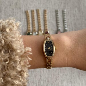 Women’s Bracelet Watch Gold Silver, Minimalist Watch, Gift for Her, Everyday Quartz image 13