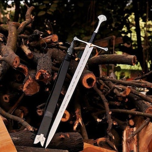 Réplique d&#39;épée d&#39;Anduril légendaire | chef-d&#39;oeuvre pour collectionneurs et amateurs | Embrassez le pouvoir des rois et des guerriers, des cadeaux pour hommes.