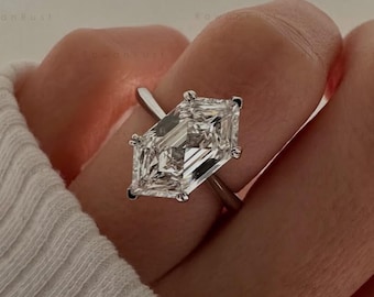 2 CT Lab Grown Dutch Marquise Diamond Engagement Ring, 14K White Gold Petal Prong