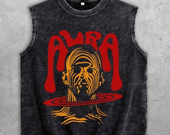 3 Orange Citrus 3s Washed Tank Top, Aura, Shirts Match Sneakers