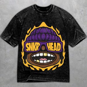 4 Imperial Purple 4s Washed Shirt, Sneakerhead Big Face, Shirts Match Sneakers
