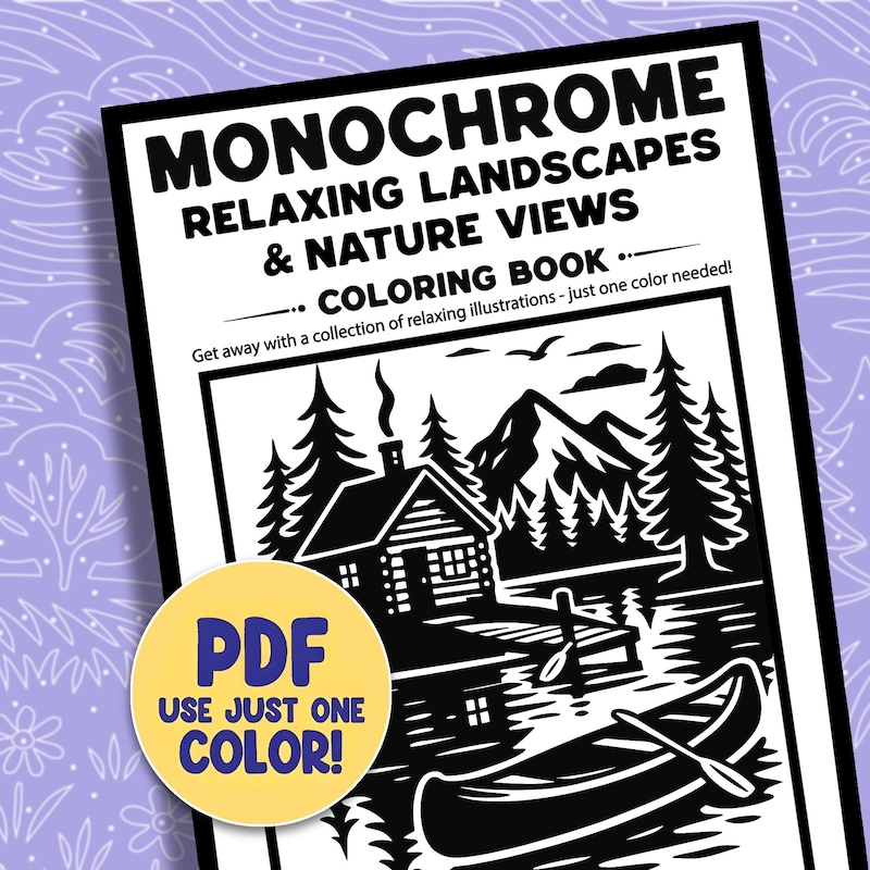 Lake Coloring Book - Etsy